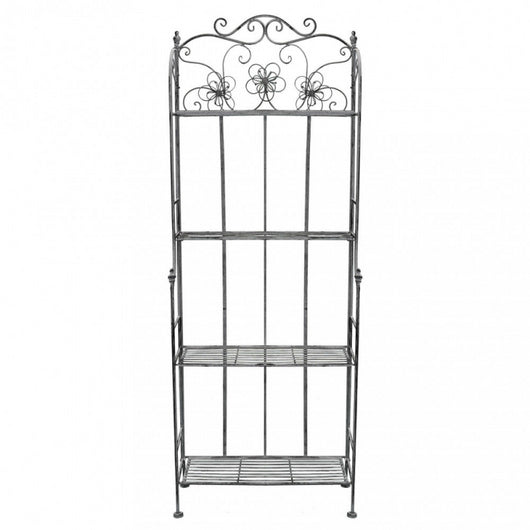 SCAFFALE FLORIANCE 4 PIANI BIANCO OSSIDATO