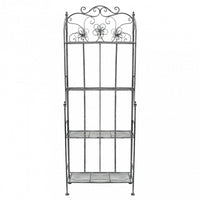 SCAFFALE FLORIANCE 4 PIANI BIANCO OSSIDATO