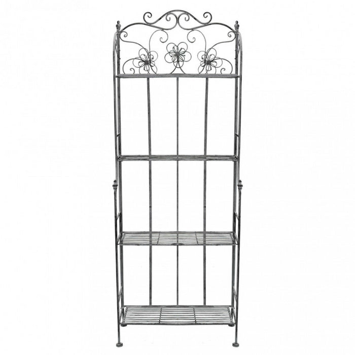 SCAFFALE FLORIANCE 4 PIANI BIANCO OSSIDATO