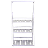 Scaffale legno 3 piani bianco cm68,5x40h132