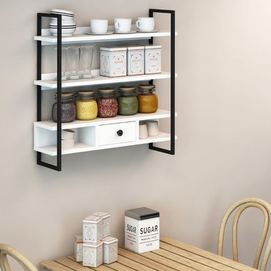 Scaffale MENSOLE da parete Severo cassetto