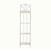 Scaffale metallo aprilia bianco brush 4piani stretto cm 35x31h164