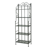 Scaffale metallo jessica nero 5p largo cm 60x28h180