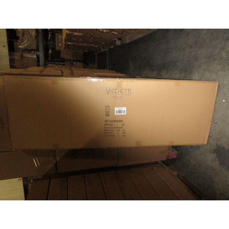 Scaffale metallo jessica nero 5p largo cm 60x28h180