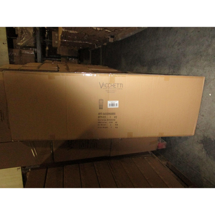 Scaffale metallo jessica nero 5p largo cm 60x28h180