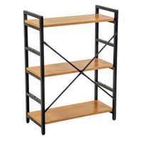 Scaffale metallo legno Achille 3 ripiani cm60x28h83,5