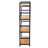 Scaffale metallo legno Achille 4 ripiani cm60x28h117