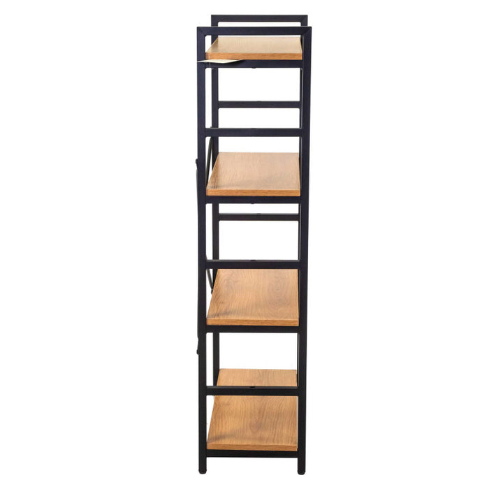Scaffale metallo legno Achille 4 ripiani cm60x28h117