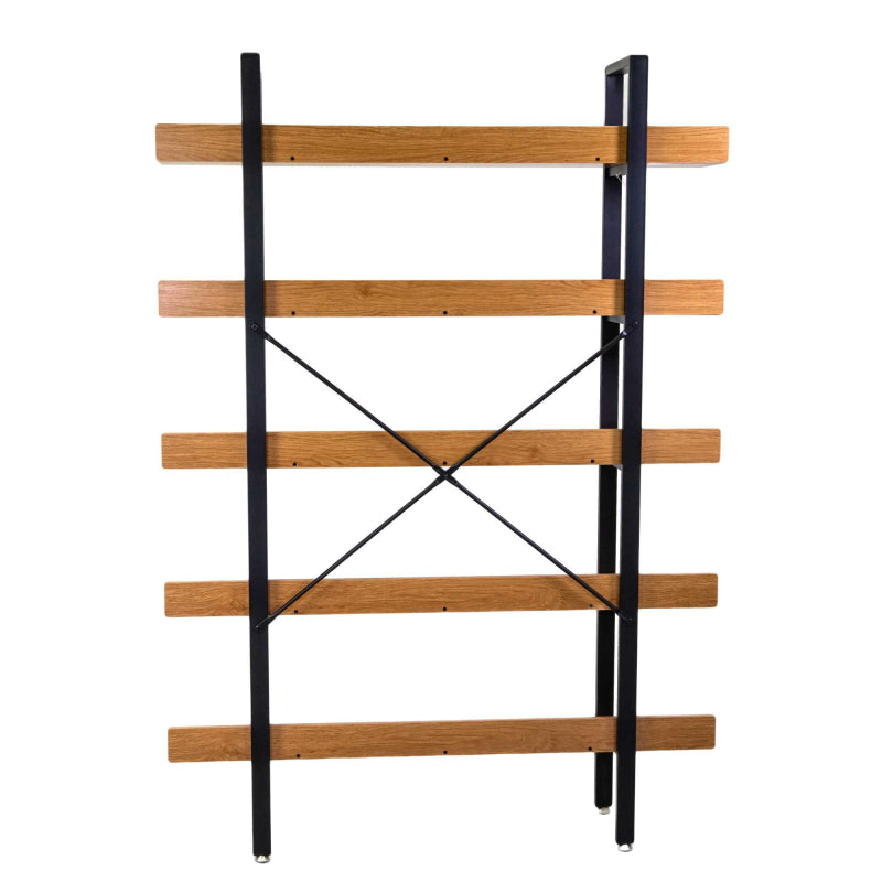 Scaffale metallo legno Achille 5 ripiani cm120x28h171