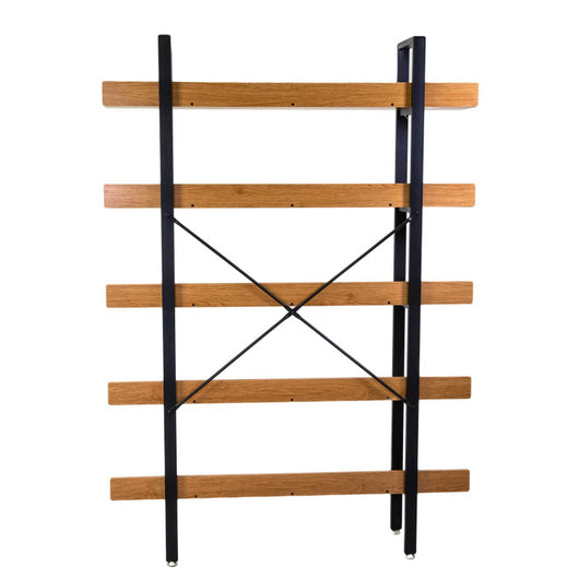 Scaffale metallo legno Achille 5 ripiani cm120x28h171