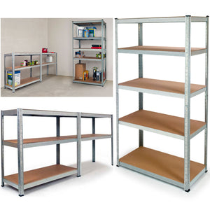 ProBache - Scaffale modulare in metallo per carichi pesanti con 5 ripiani