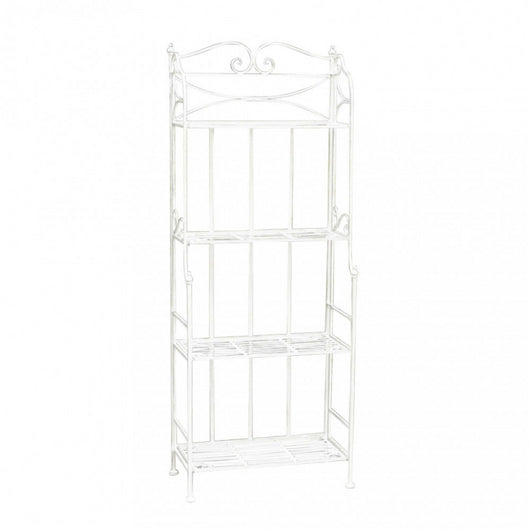 SCAFFALE NOELLE 4 PIANI BIANCO ANTICO