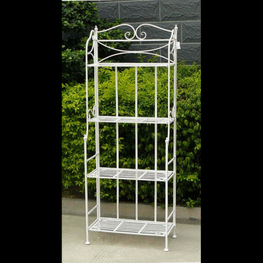 SCAFFALE NOELLE 4 PIANI BIANCO ANTICO