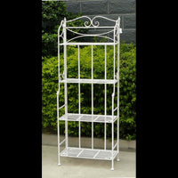 SCAFFALE NOELLE 4 PIANI BIANCO ANTICO