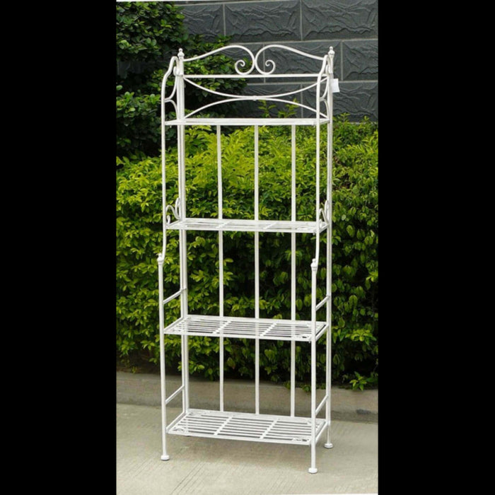 SCAFFALE NOELLE 4 PIANI BIANCO ANTICO