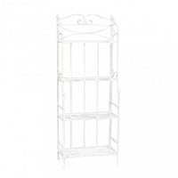 SCAFFALE NOELLE 4 PIANI BIANCO ANTICO