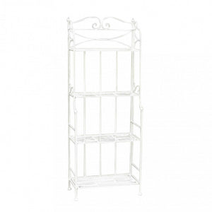 SCAFFALE NOELLE 4 PIANI BIANCO ANTICO