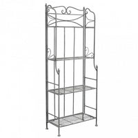 SCAFFALE NOELLE 4 PIANI BIANCO OSSIDATO