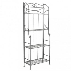 SCAFFALE NOELLE 4 PIANI BIANCO OSSIDATO