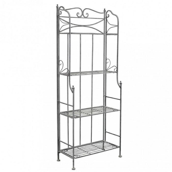 SCAFFALE NOELLE 4 PIANI BIANCO OSSIDATO