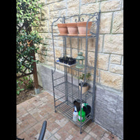 SCAFFALE NOELLE 4 PIANI BIANCO OSSIDATO