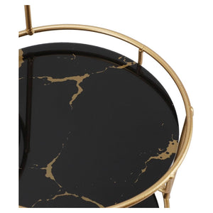 Trade Shop - Scaffale Per Trucco Per Cosmetici Profumi Cura Della Pelle Elegante Moderno Due Colori - Nero