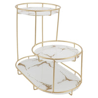 Trade Shop - Scaffale Per Trucco Per Cosmetici Profumi Cura Della Pelle Elegante Moderno Due Colori -