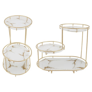 Trade Shop - Scaffale Per Trucco Per Cosmetici Profumi Cura Della Pelle Elegante Moderno Due Colori -