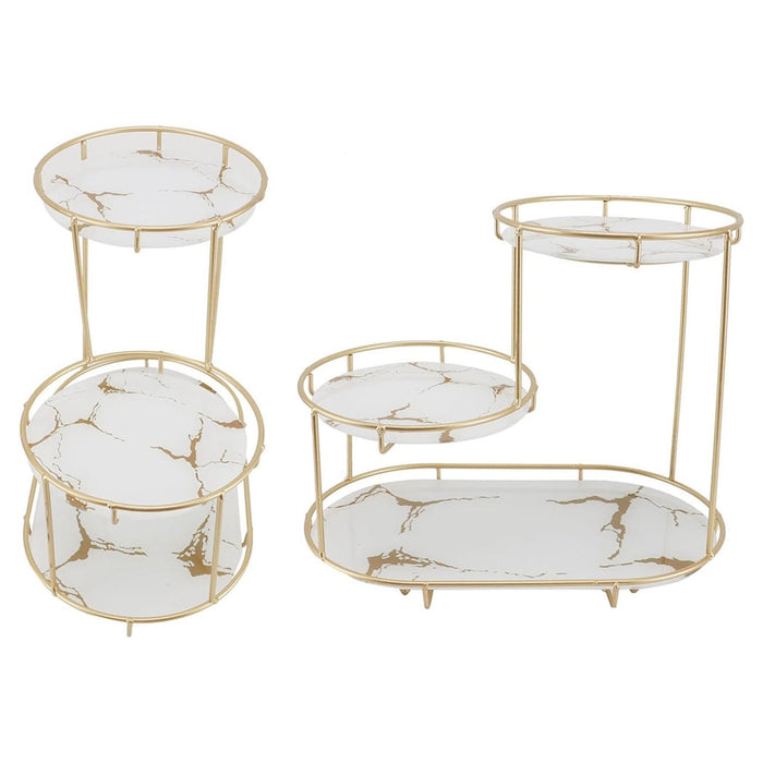 Trade Shop - Scaffale Per Trucco Per Cosmetici Profumi Cura Della Pelle Elegante Moderno Due Colori -