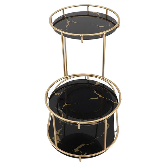 Trade Shop - Scaffale Per Trucco Per Cosmetici Profumi Cura Della Pelle Elegante Moderno Due Colori - Nero