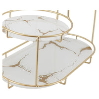 Trade Shop - Scaffale Per Trucco Per Cosmetici Profumi Cura Della Pelle Elegante Moderno Due Colori -