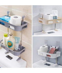 Scaffale Per Wc Bagno Doccia A Parete Organizer Articoli Da Toeletta A 3 Ripiani         