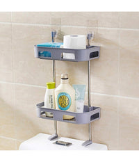 Scaffale Per Wc Bagno Doccia A Parete Organizer Articoli Da Toeletta A 3 Ripiani         