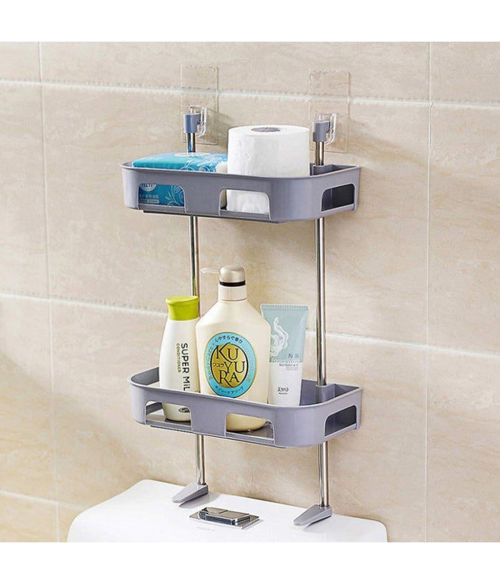 Scaffale Per Wc Bagno Doccia A Parete Organizer Articoli Da Toeletta A 3 Ripiani         