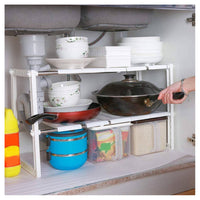 Trade Shop - Scaffale Retrattile Per Utensili Prodotti Da Cucina Mensola Sottolavello Scarico -