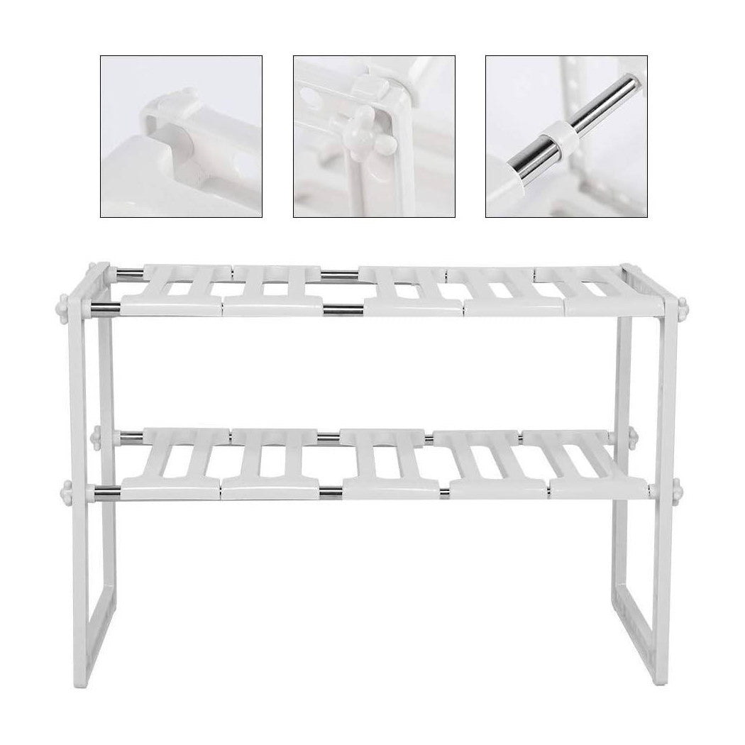 Trade Shop - Scaffale Retrattile Per Utensili Prodotti Da Cucina Mensola Sottolavello Scarico -