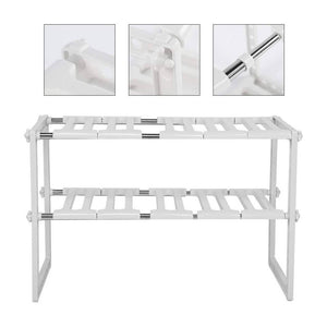 Trade Shop - Scaffale Retrattile Per Utensili Prodotti Da Cucina Mensola Sottolavello Scarico -