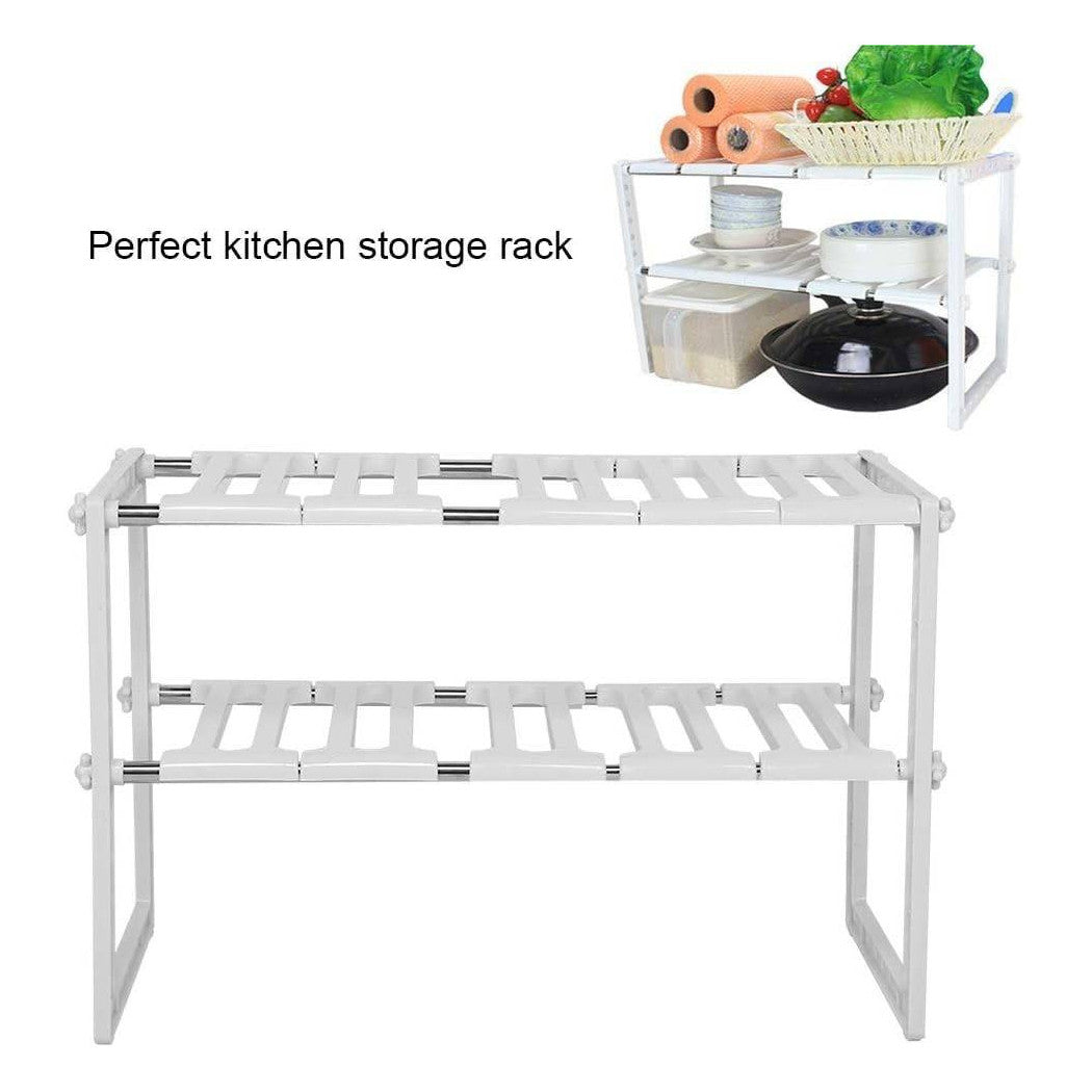 Trade Shop - Scaffale Retrattile Per Utensili Prodotti Da Cucina Mensola Sottolavello Scarico -