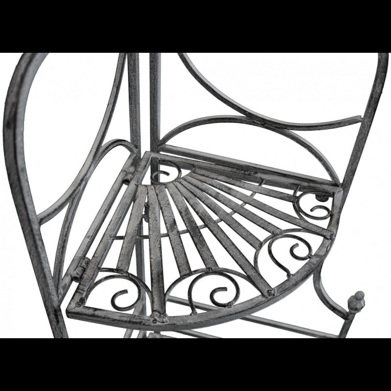 SCAFFALE ROSALIE 3 PIANI BIANCO OSSIDATO