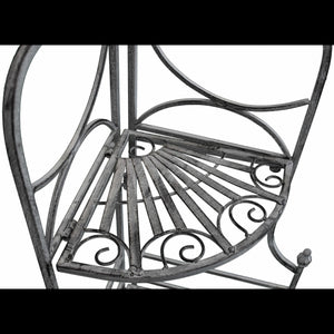 SCAFFALE ROSALIE 3 PIANI BIANCO OSSIDATO