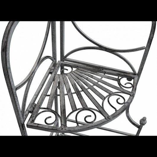 SCAFFALE ROSALIE 3 PIANI BIANCO OSSIDATO