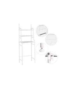 Scaffale Salvaspazio Sopra Lavatrice Mensole Bagno 3 Piani Mobile Lavanderia 69078         