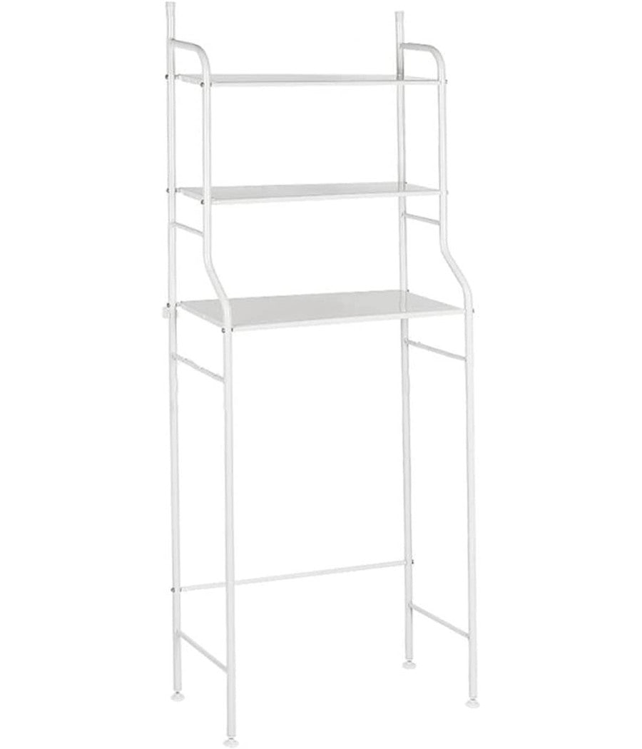 Scaffale Salvaspazio Sopra Lavatrice Mensole Bagno 3 Piani Mobile Lavanderia 69078         