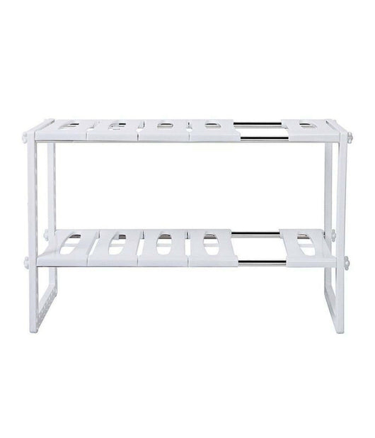 Scaffale Sotto Lavabo Cucina 2 Ripiani Salvaspazio Regolabile 38x26x50-70cm 5818         