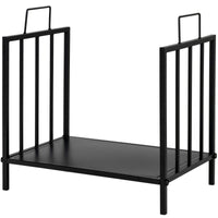 Scaffale per legna da ardere con comoda maniglia e piedini rialzati-Scaffale per legna per interni ed esterni