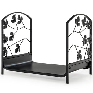 Scaffale per legna da ardere di impieghi gravosi con delicato disegno a foglia-Scaffale d'acciaio porta 50 kg