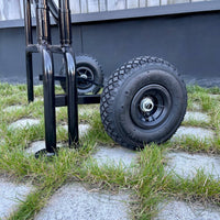 Ponteggio mobile e pieghevole su due livelli, nero