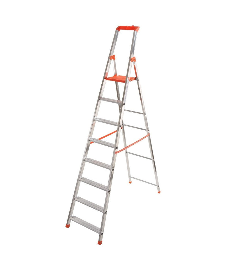 Scala In Alluminio Domestica 'professionale' Casa Gierre 6 7 8 Gradini    -7 Gradini    -