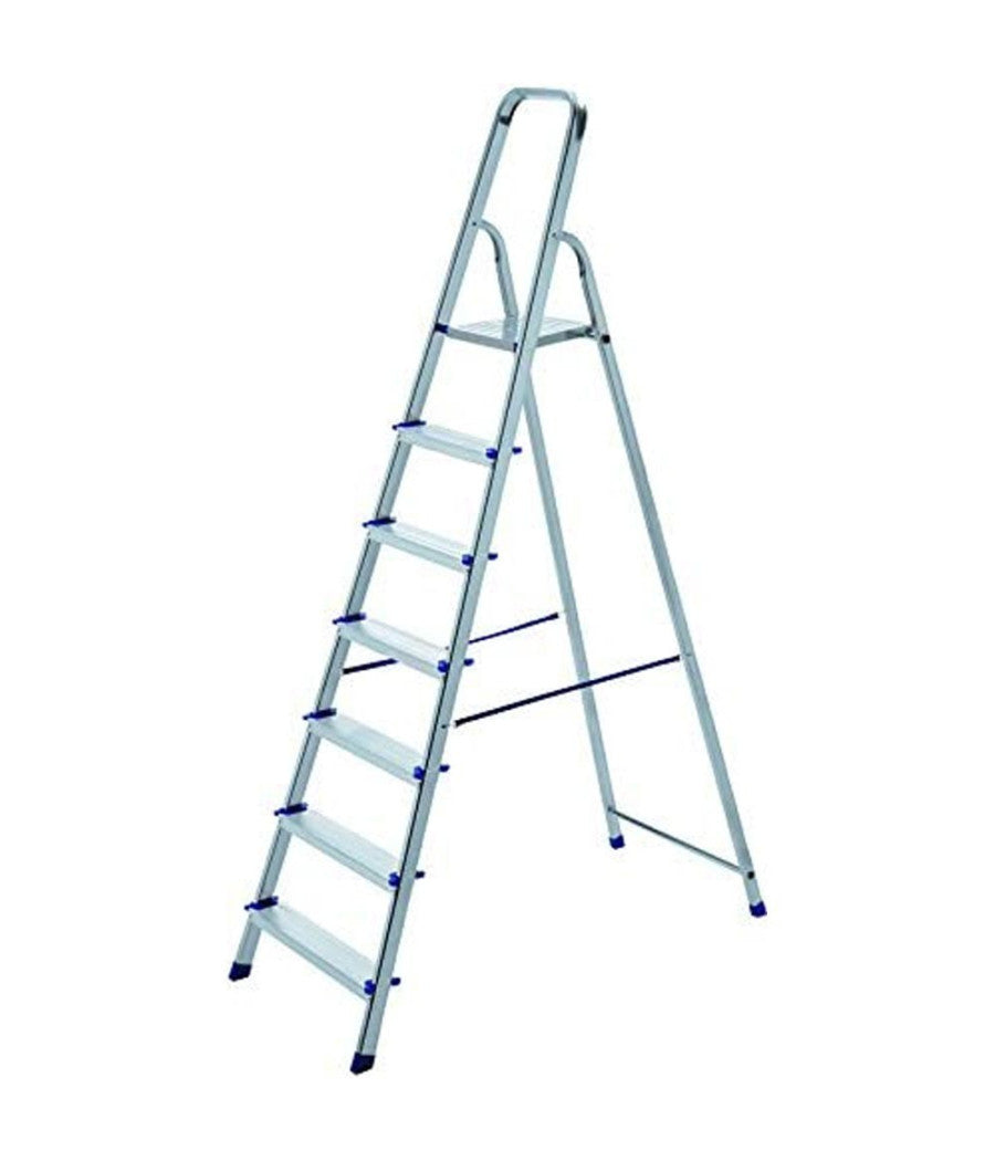 Scala Scaletta Pieghevole 7 Gradini Antiscivolo Scaletto In Alluminio Max 150kg         