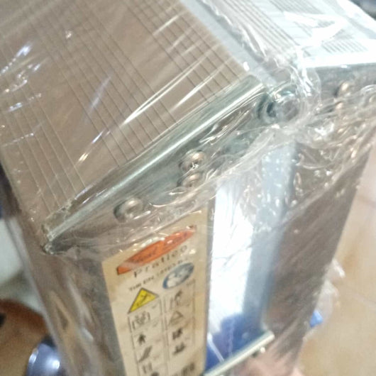 Scala sgabello alluminio leggero 3+3 gradini a doppia salita portata 150kg